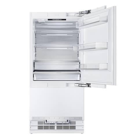 36 in. Width 19.6 cu. ft. Built-In Bottom Freezer Refrigerator in Custom Panel Ready, Counter Depth - 36"