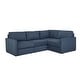 preview thumbnail 23 of 25, Flexsteel Fabric 4-Seat Modular Sectional in Light Tan