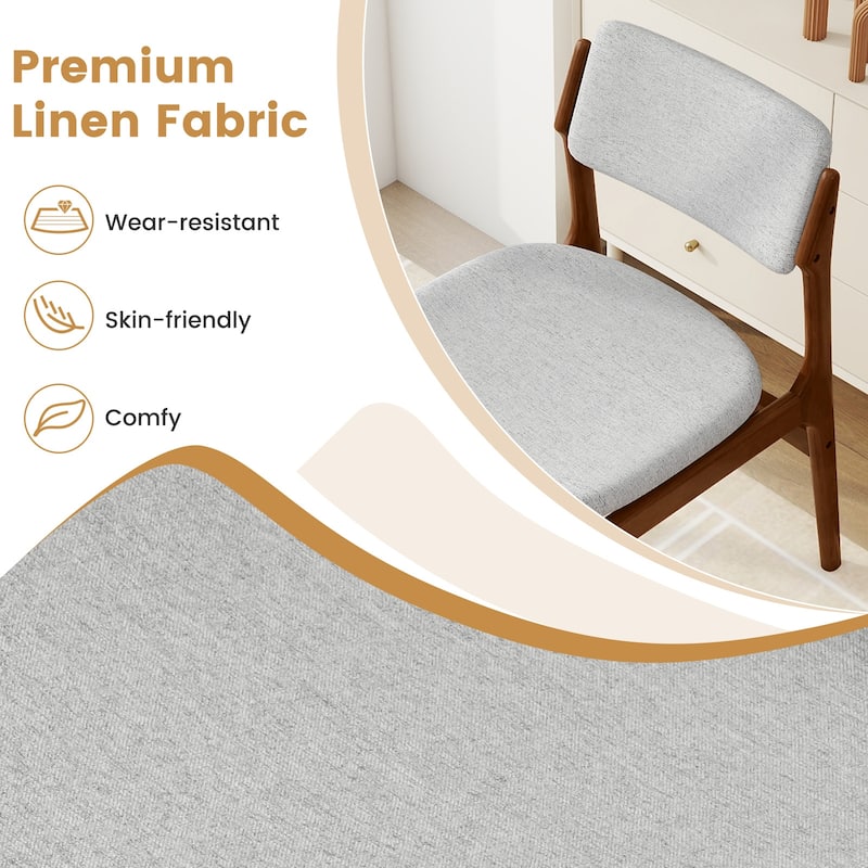 Gymax Modern Padded Dining Chairs Set of 4 w/Padded Seat Tilt Backrest