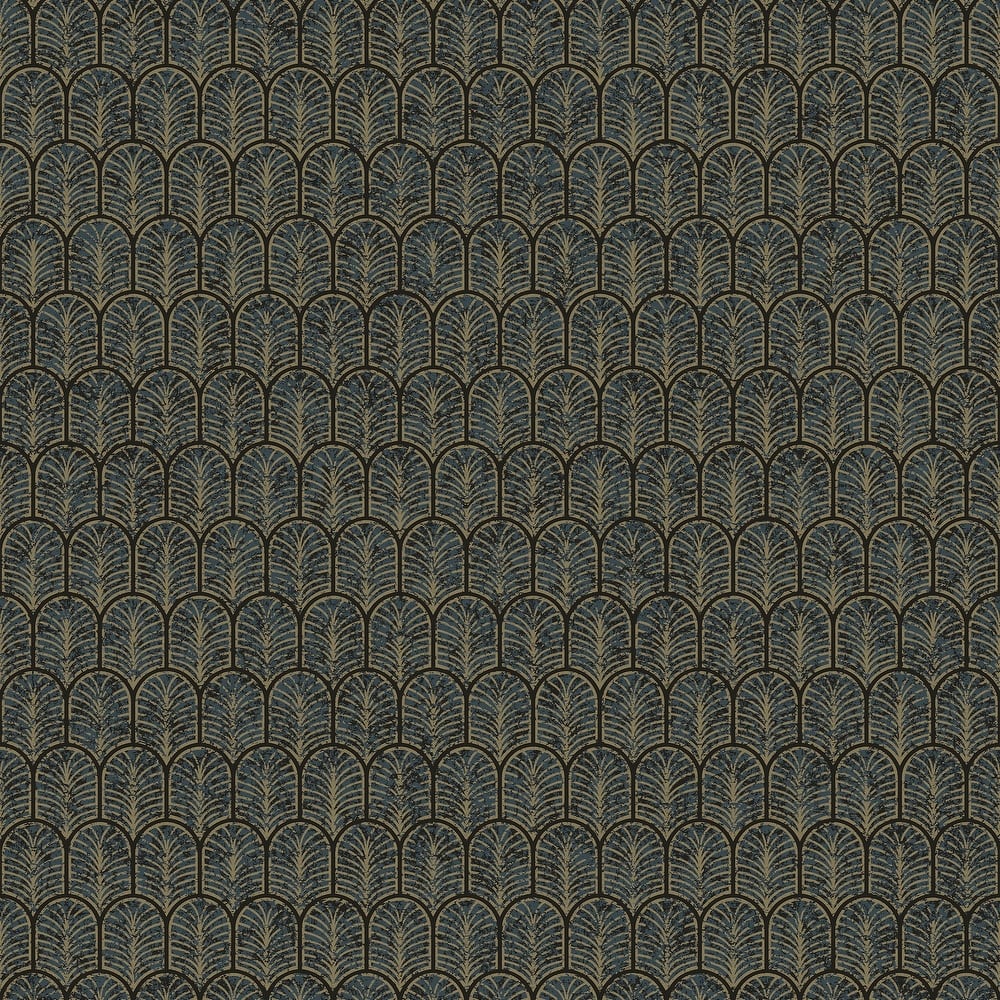 Galerie Wallcoverings Lustre Collection Geometric Arc Non-woven Shimmer Wallpaper Roll