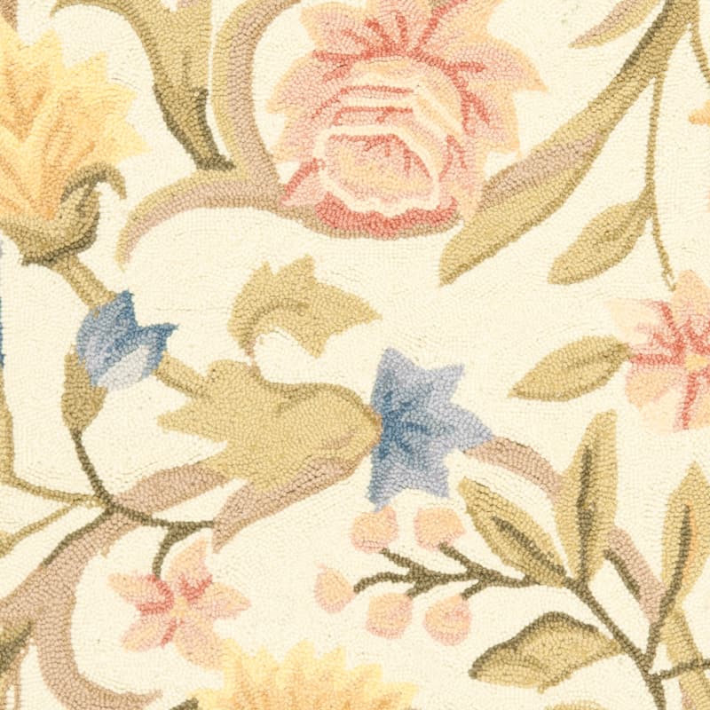 SAFAVIEH Handmade Chelsea Hali French Country Floral Scroll Wool Rug