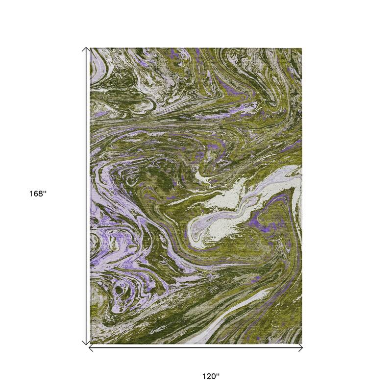 HomeRoots Abstract Transitional Rectangle Outdoor Rug