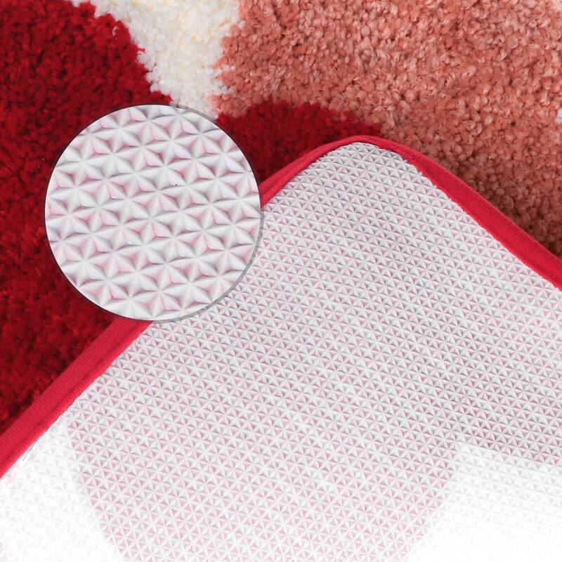 Soft Bath Rugs, Non-Slip Bathroom Rug Cute Bath Mat Water Absorbent Thick Shaggy Floor Mats