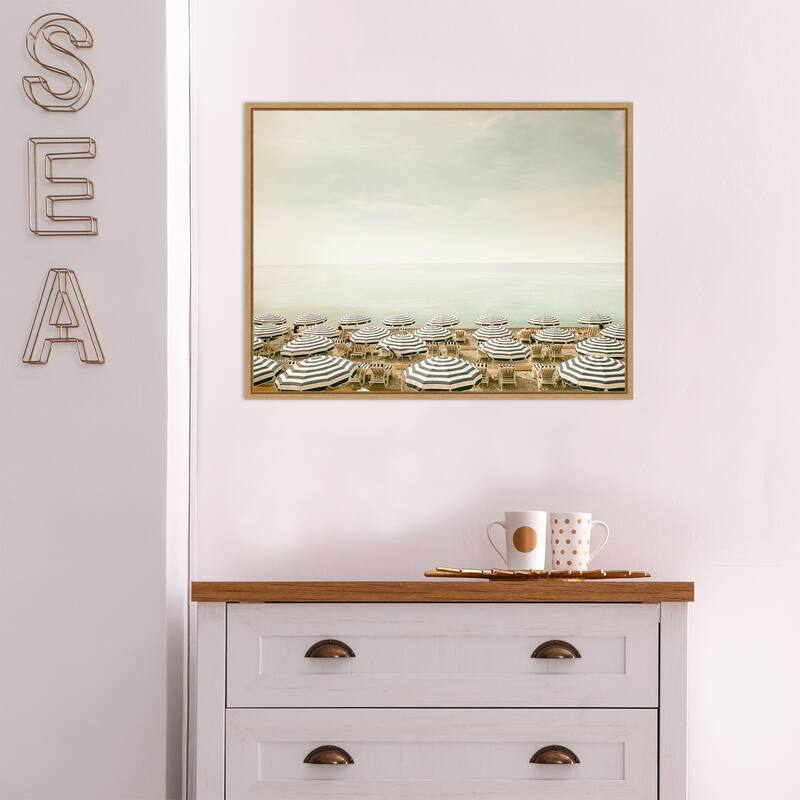 Seaside 4 (Beach) by Carina Okula Framed Canvas Art