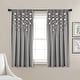 preview thumbnail 44 of 77, Lush Decor Boho Pom Pom Tassel Linen Window Curtain Panel (Single) 52"W x 63"L - Dark Grey
