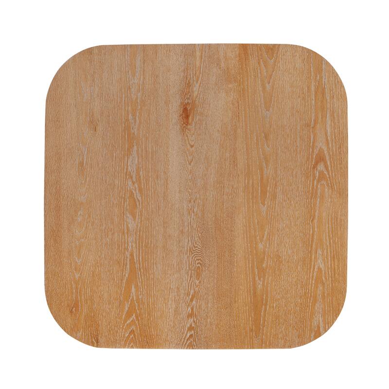 Roomfitters Square Dining Table with Solid Wood Top and Tapered Legs, Modern Small Kitchen and Breakfast Table