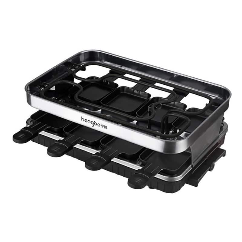 8-person Raclette Grill with 8 Mini Raclette Pans