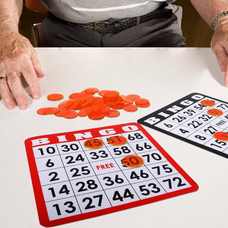 GSE™ 500-Pack 3/4-inch Plastic Bingo Chips for Bingo Game, Counting, Sorting, Science, Educational Markers