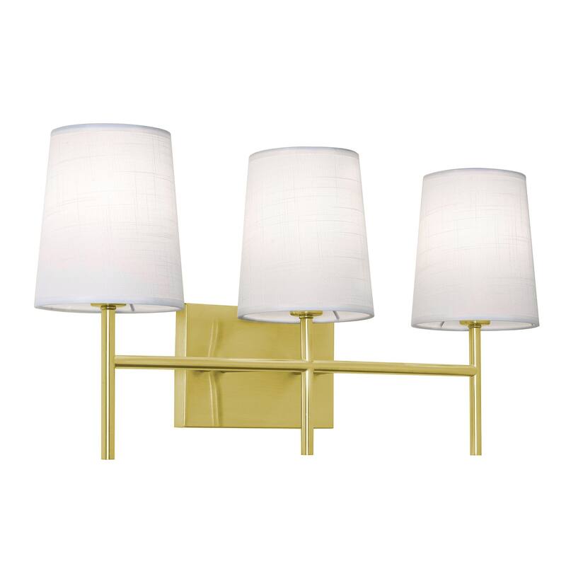 AFX Rose LED Vanity - Satin Brass - 3-Light