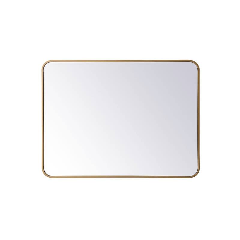 Elegant Lighting MR802736 Evermore 36" W x 27" H Contemporary - Brass