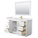 preview thumbnail 80 of 98, Miranda Single Vanity Set, Cultured Marble Top, 46-Inch Mirror