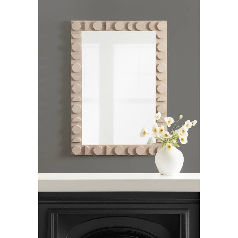 Kate and Laurel Lunara Wood Rectangle Mirror