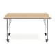 preview thumbnail 12 of 47, 24''W x 48''L Thermal Laminate Activity Table - Adjustable Short Legs