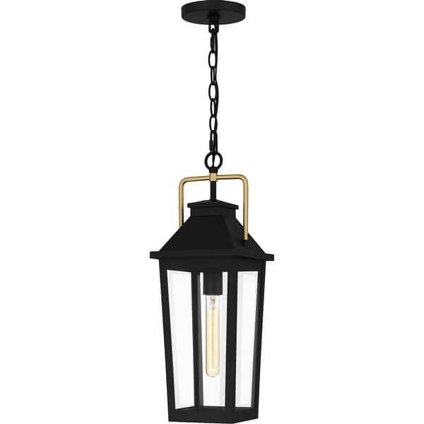 slide 2 of 8, Buckley 1-Light Matte Black Outdoor Hanging Lantern