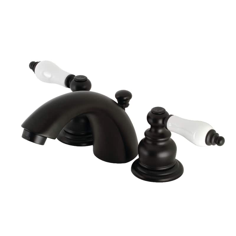 Victorian Mini-Widespread Bathroom Faucet - Matte Black