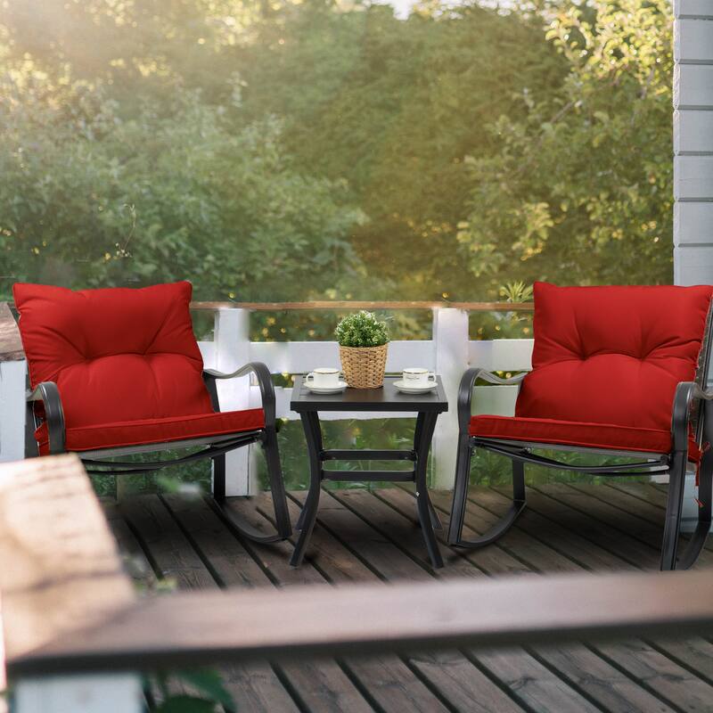 Kozyard Blue Metal 2 - Person Seating Group with Cushions