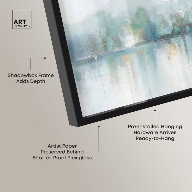 Mirrored Aqua Dream II Shadowbox by Art Remedy