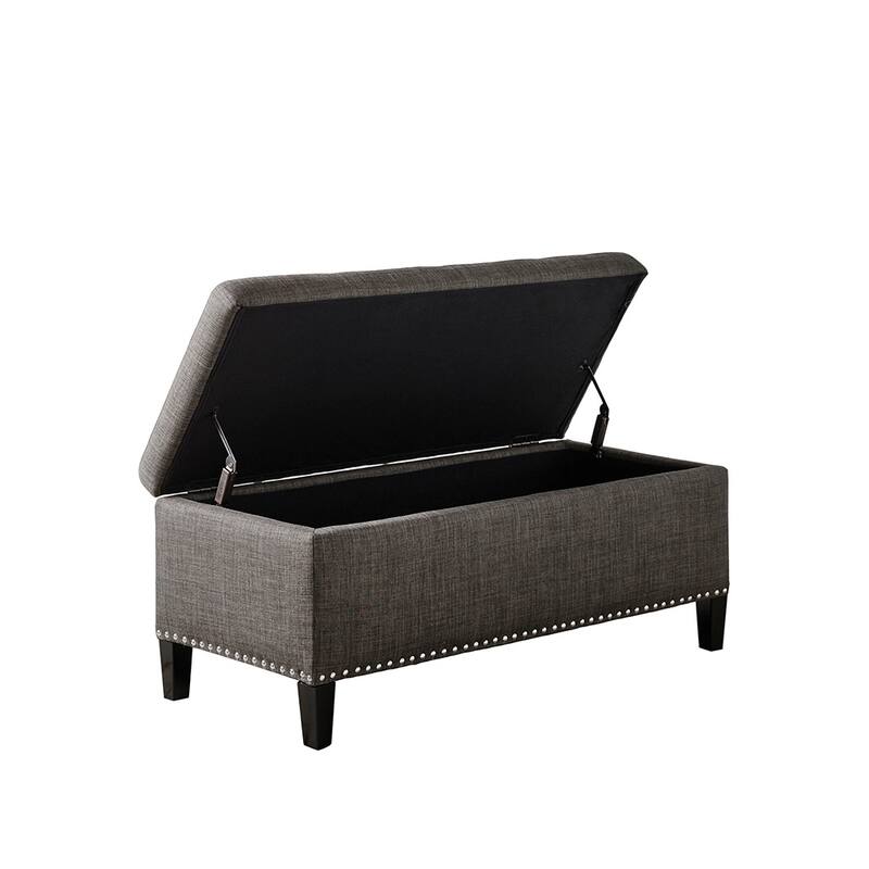 Chic Mid-Century Modern Upholstered Tufted Storage Bench - Ideal for Modern Homes