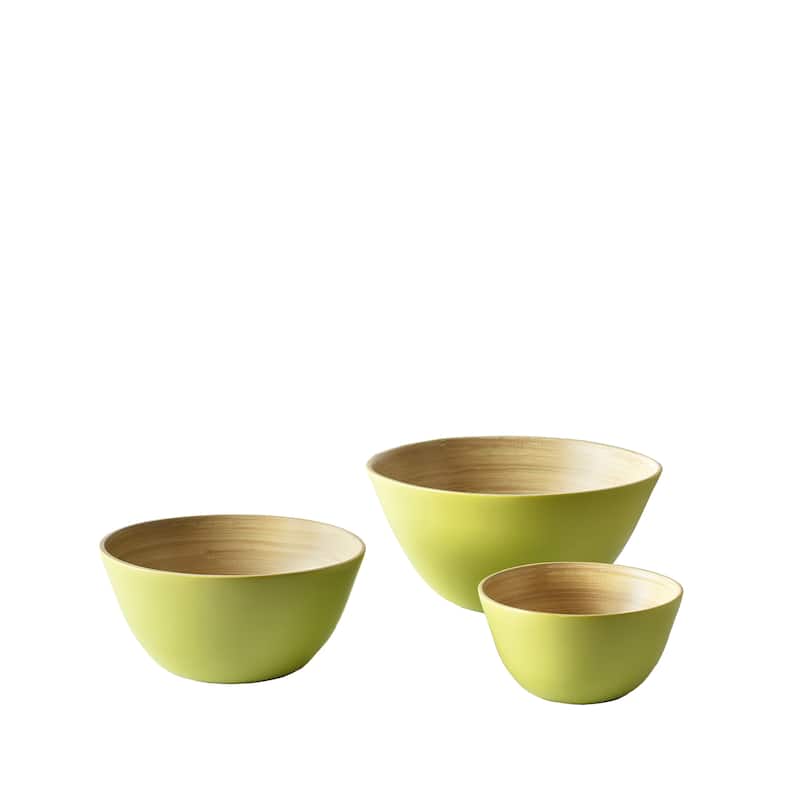 Tropics Bamboo 3 Piece Bowl Set