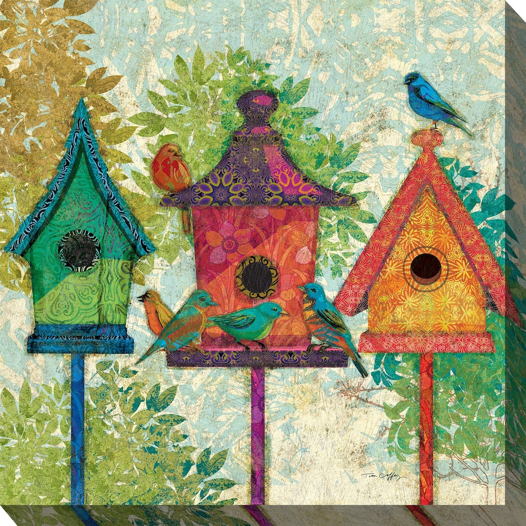 Three Neighbors Indoor/Outdoor Art 24"x24