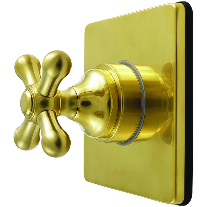 Kingston Brass KS404.AX Restoration Single Handle 6 Function Diverter - Brushed Brass