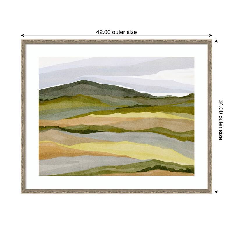 Kate and Laurel Framed Art Gentle Wilderness by Nikita Jariwala