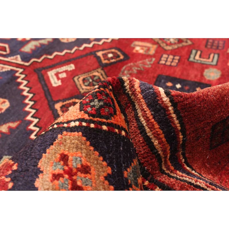 ECARPETGALLERY Hand-knotted Anadol Dark Red Wool Rug - 4'0 x 6'9