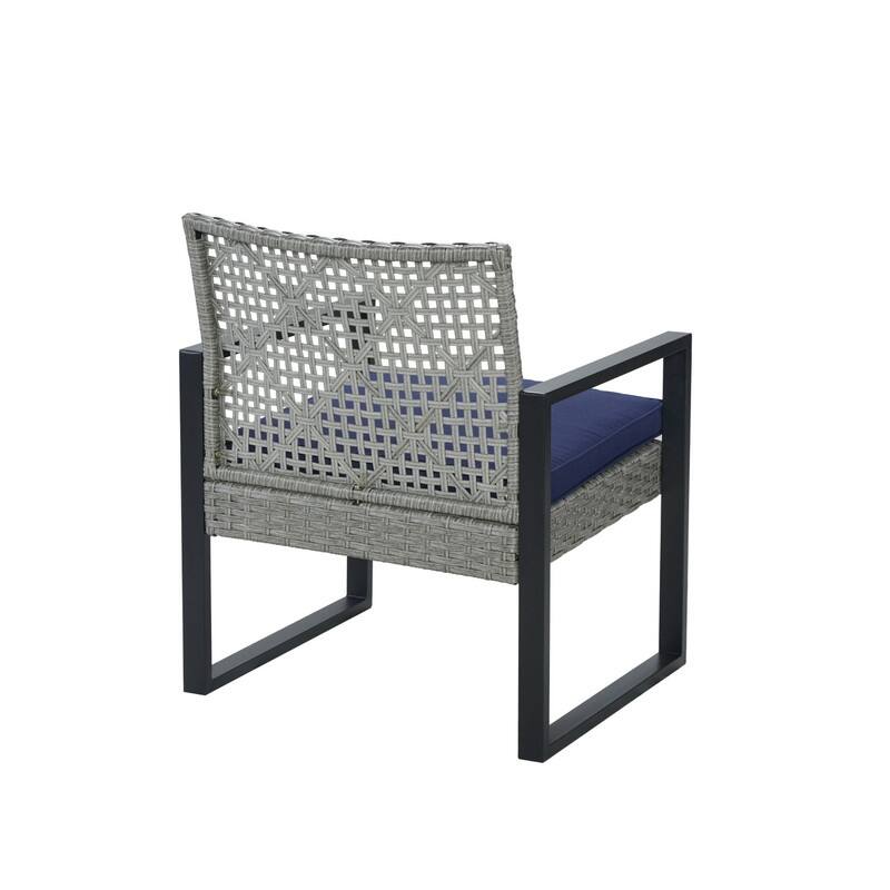 4-Piece Patio Furniture Set Outdoor Balcony Porch Garden Backyard Lawn Furniture Acacia Wood Table Top