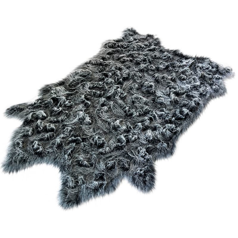 Ovella Home Premium Faux Buffalo Skin Shag Rug