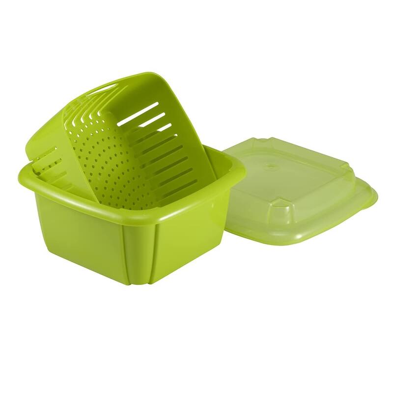 Hutzler 3-in-1 Berry Keeper Colander and Container, Keeps Berries Fresh Longer, 2 Pints