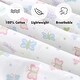 preview thumbnail 53 of 52, Princess Flower Butterfly Ladybug Animals Dot Girls Pink Purple Cotton Toddler/Baby Crib Child Fitted Sheet Set (Pack of 3)