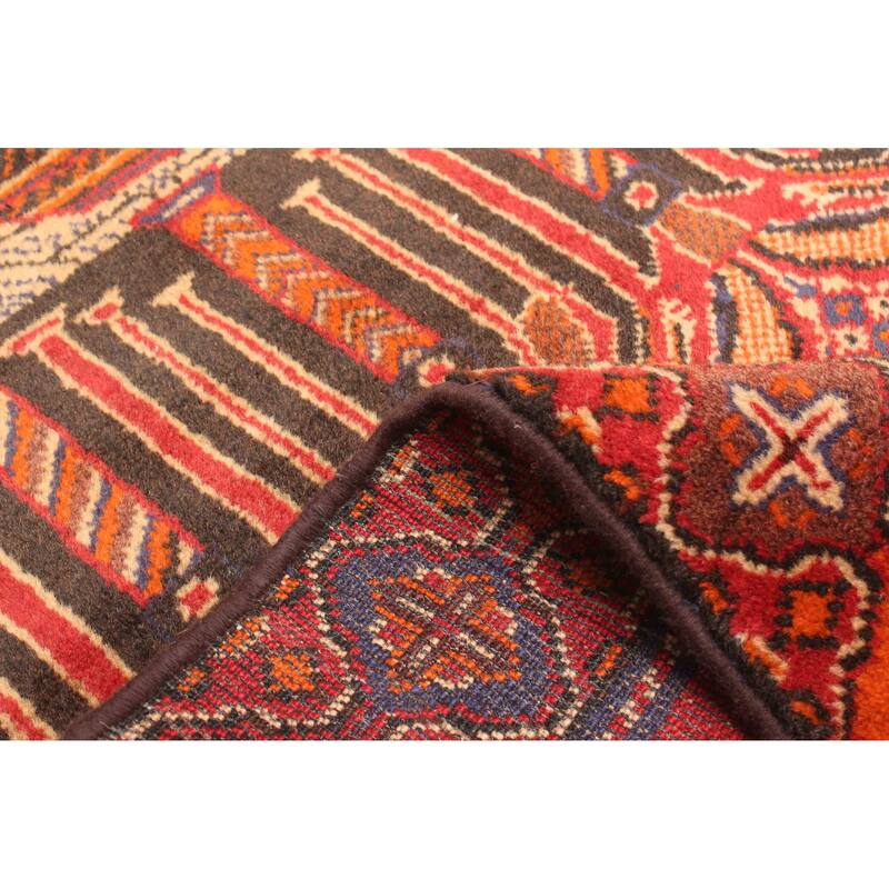 ECARPETGALLERY Hand-knotted Teimani Red Wool Rug - 2'7 x 4'0