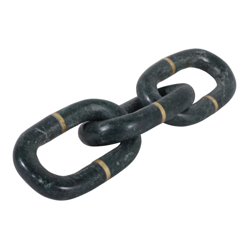 Modern Marble Chain Link Decorative Object