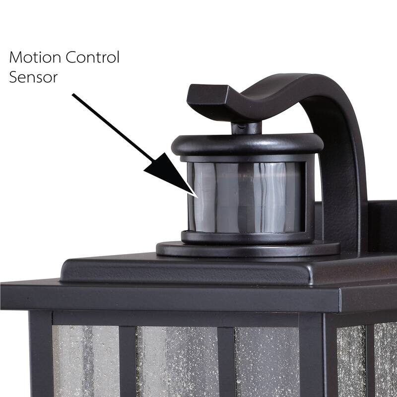 Mission Bronze Motion Sensor Dusk to Dawn Outdoor Mission Wall Light - 7-in W x 11.25-in H x 8.25-in D