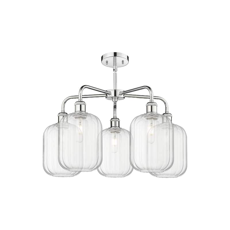Innovations Lighting Endless Possibilities Ballston - Preston - 5 Light 25" Jar Shade Stem Hung Chandelier