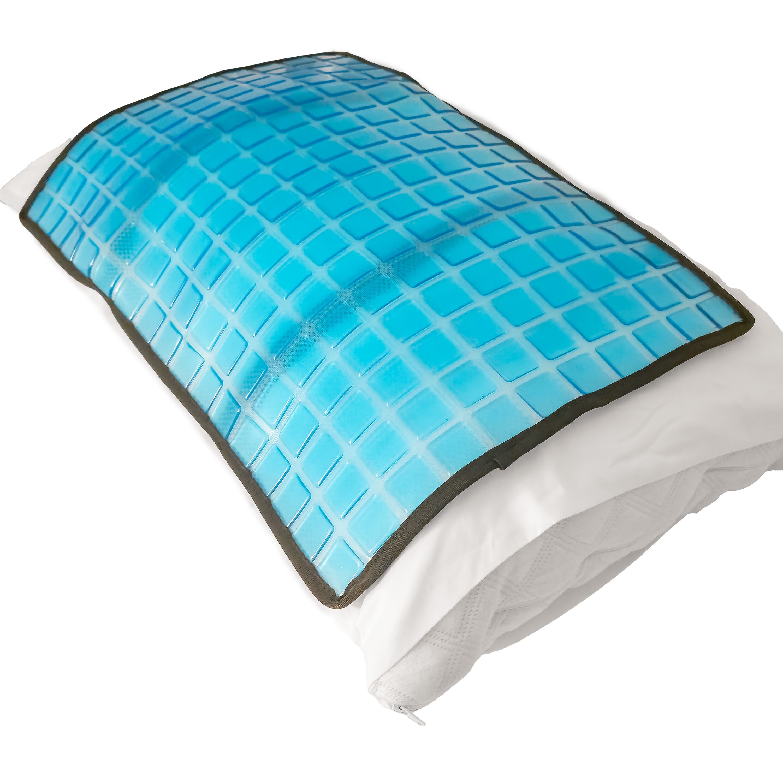 Cooling Gel Pillow Pad w Chill Gel Cells Cooling Mat For Hot Flashes, Dog &  More