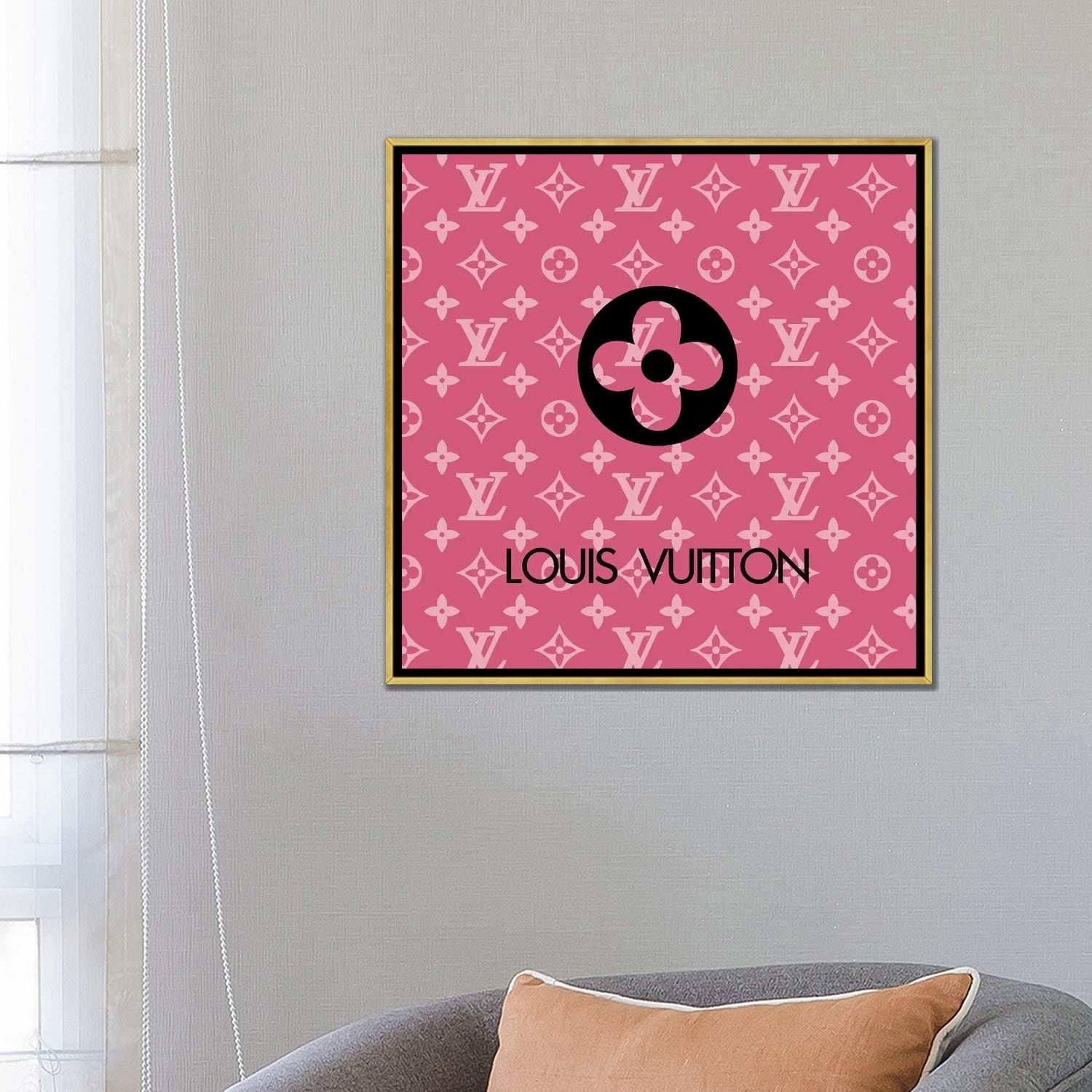 iCanvas LOUIS VUITTON Pink by Art Mirano Framed Canvas Print - Bed Bath &  Beyond - 36607639