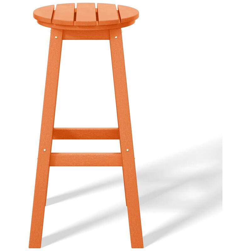 Laguna Hdpe All Weather Outdoor Patio 29" Round Bar Stool (Set Of 3)