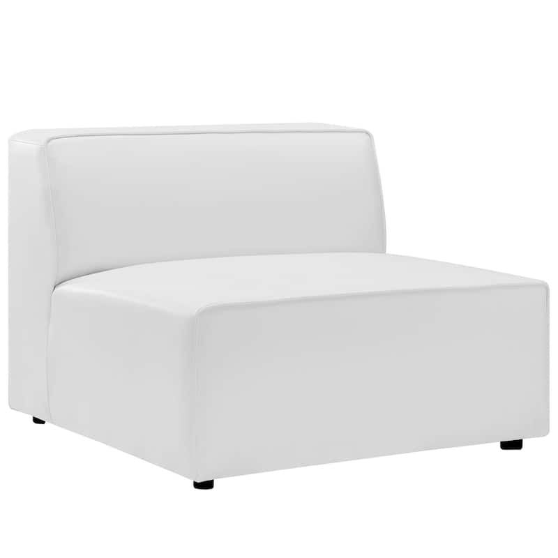 Mingle Vegan Leather 4-Piece Sectional Sofa