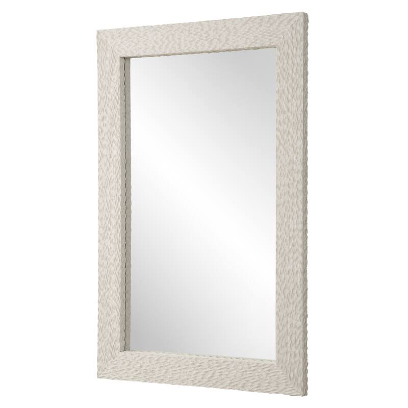 Uttermost Everett Ivory Stone Mirror - 59.625'' H X 39.625'' W X 2'' D