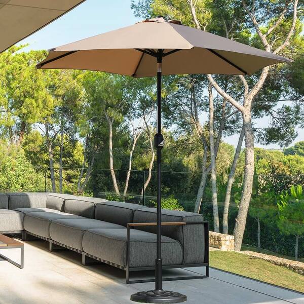 atleisure patio umbrella AtLeisure 9' (8-rib) Thru Crank And Tilt Umbrella Green Model UMB-950200  NEW