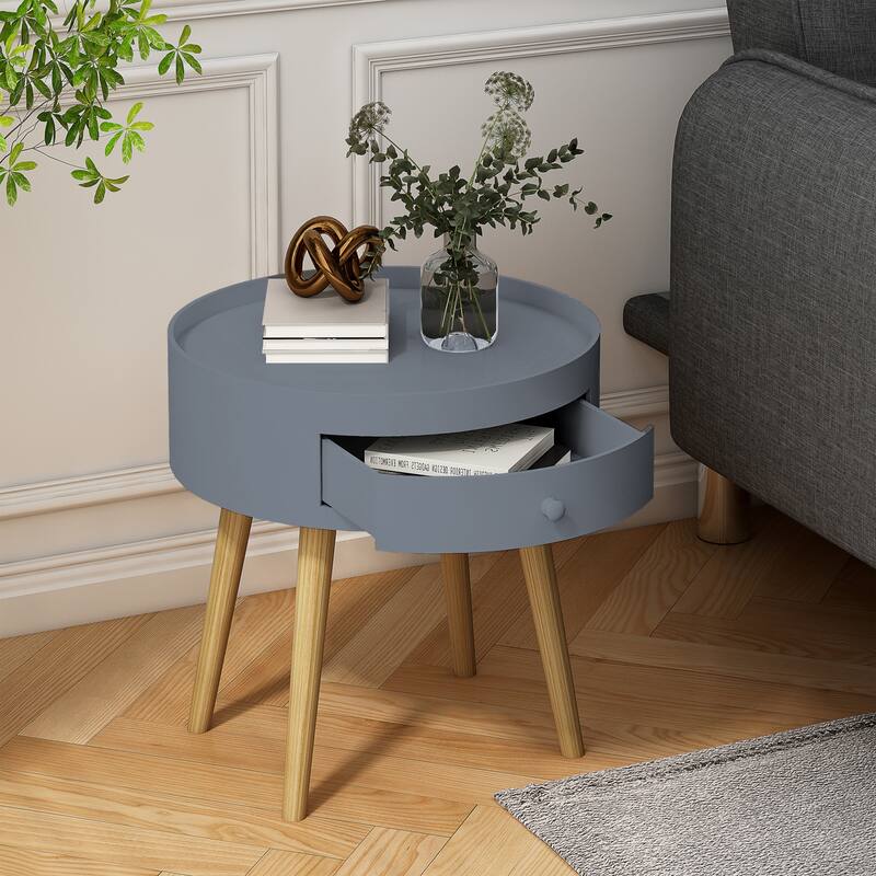Modern Coffee Table Bedside Table, Sofa Side Table with Drawer