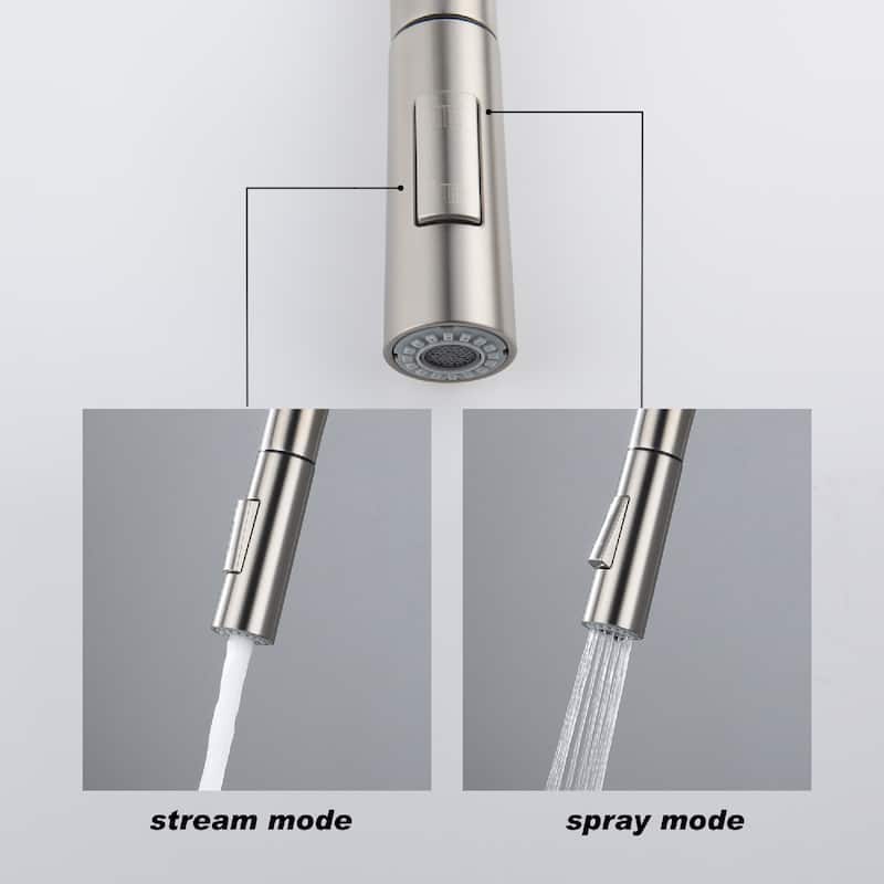Touch On Kitchen Faucet w/Pull Down Sprayer Sensor Faucets for Kitchen