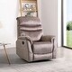 preview thumbnail 1 of 12, 360 Degree Swivel, Adjustable Modern Reclining Chair, Classic and Traditional Recliner Sofa with Lumbar Support Gray