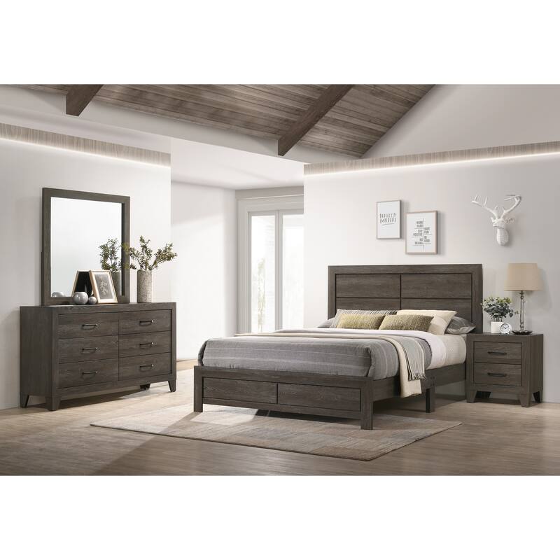 Jan Brown Platform Bed