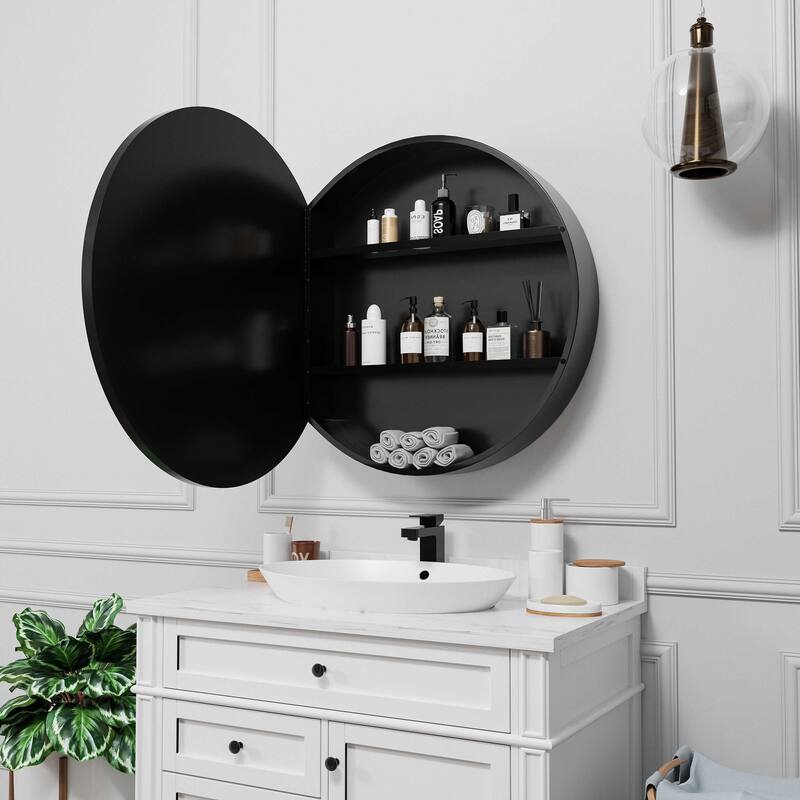 Surface Mount Medicine Cabinet with Mirror