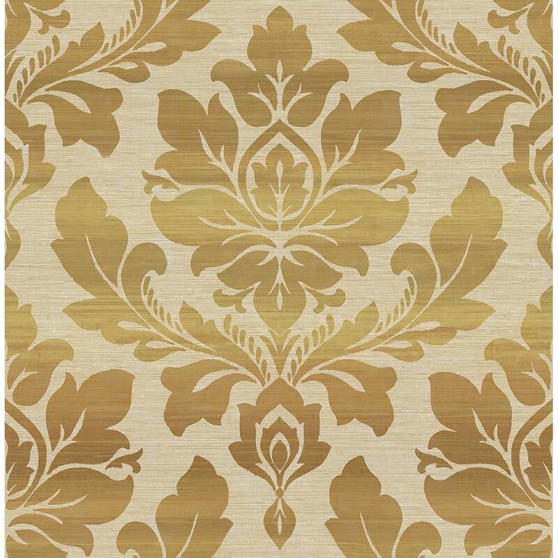 Seabrook Designs Ceri Ombre Striped Damask Unpasted Wallpaper