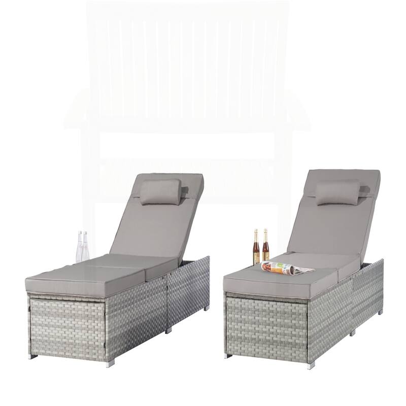 Outdoor Reclining Chair Set for Relaxation and Leisure