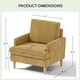 preview thumbnail 9 of 50, Accent Chair/Armchair for Bedroom Living Room with Wood Legs