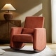 preview thumbnail 5 of 38, Julia 29.5"W Modern Solid Wood Nursery Rocking Chair with Lumbar Pillow by HULALA HOME